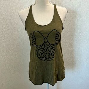 Minnie Mouse cheetah print tank top